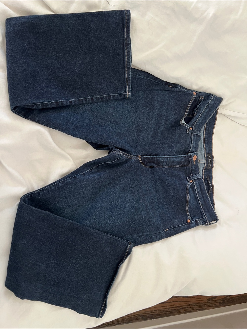 Banana Republic Dark Blue Flared Wide-Leg Jeans